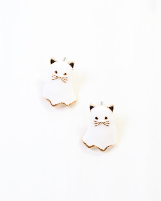 Ghouly Ghost Cat Stud White