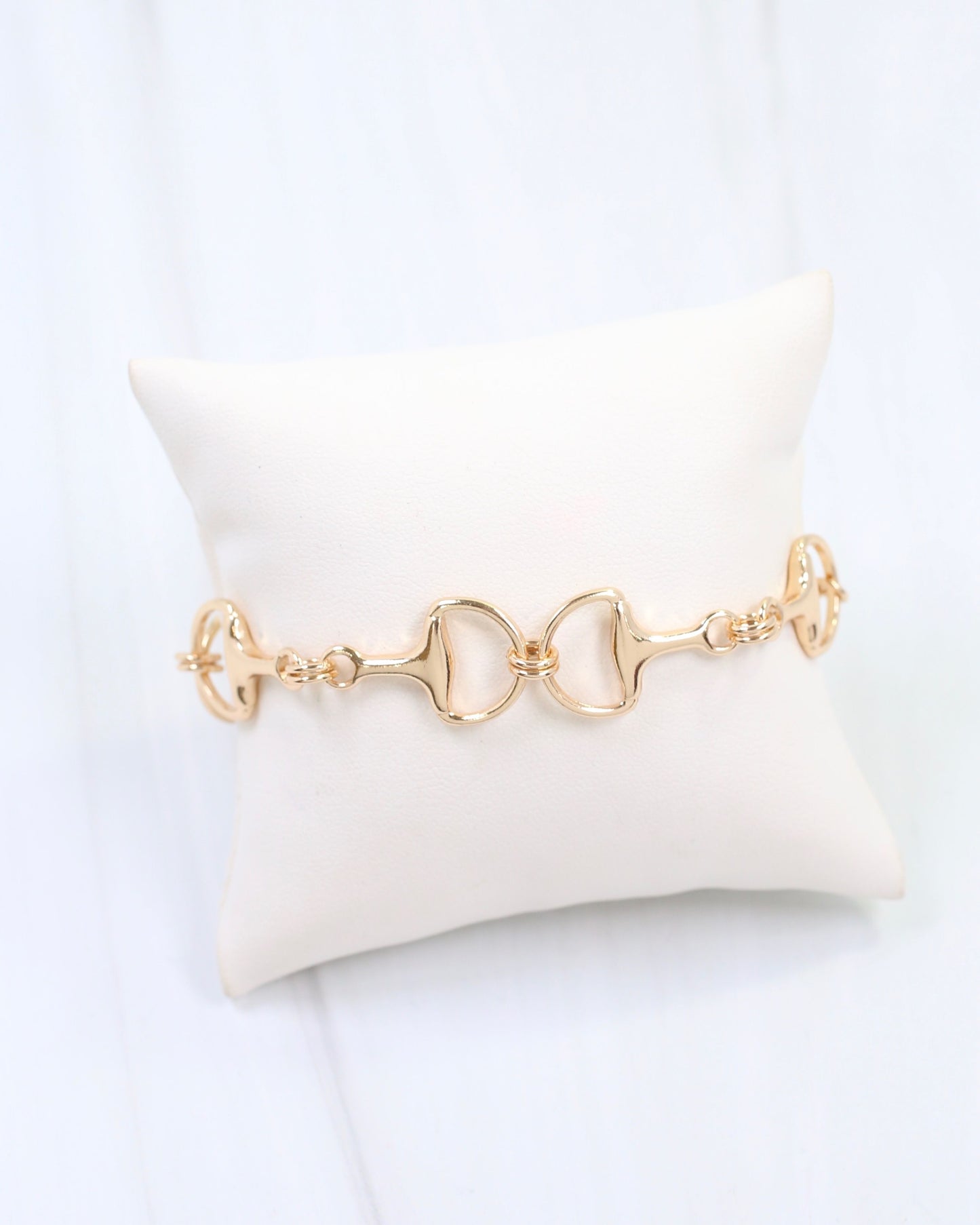 Fleming Horsebit Bracelet WR Gold