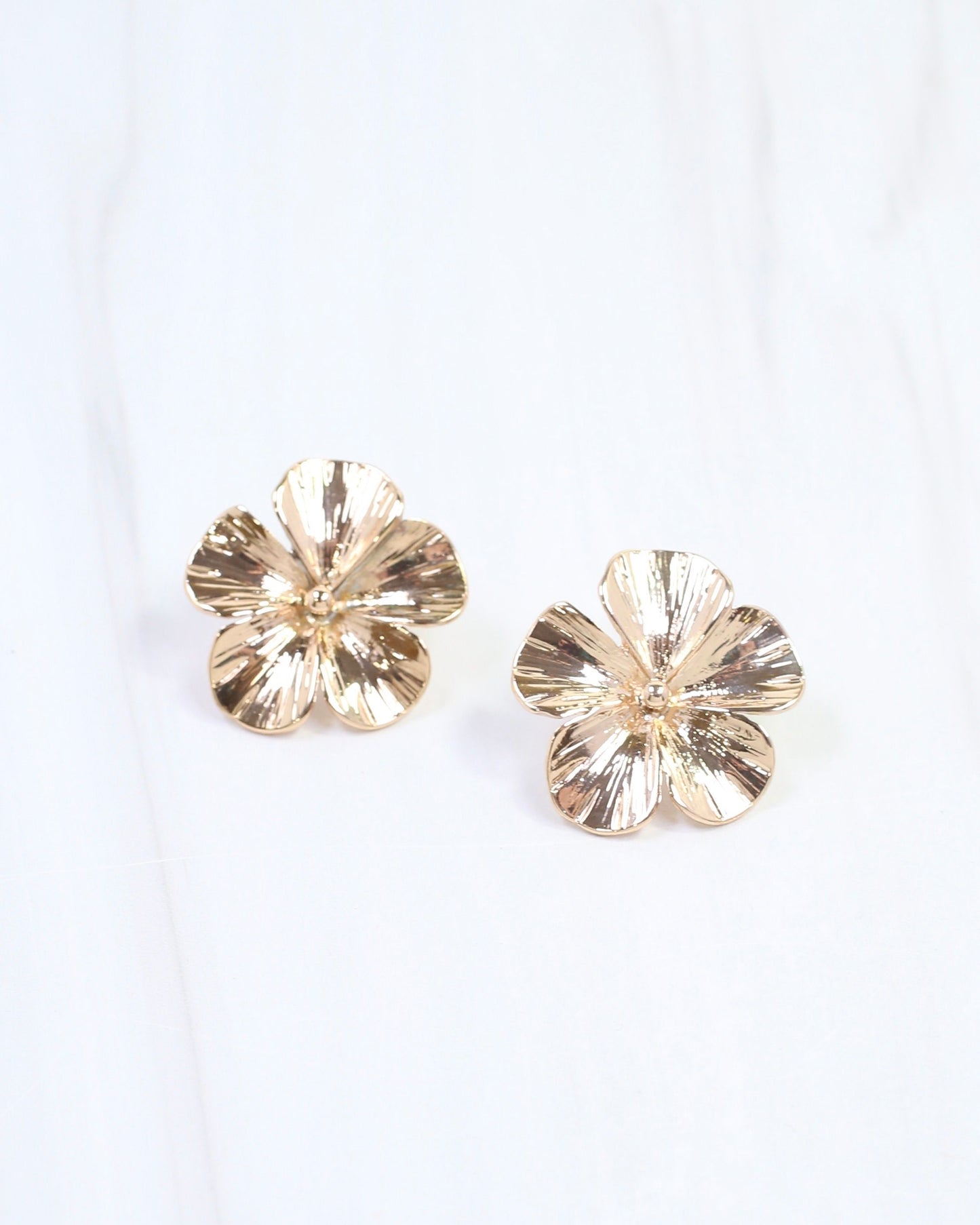 Chevelle Flower Post Earring Gold