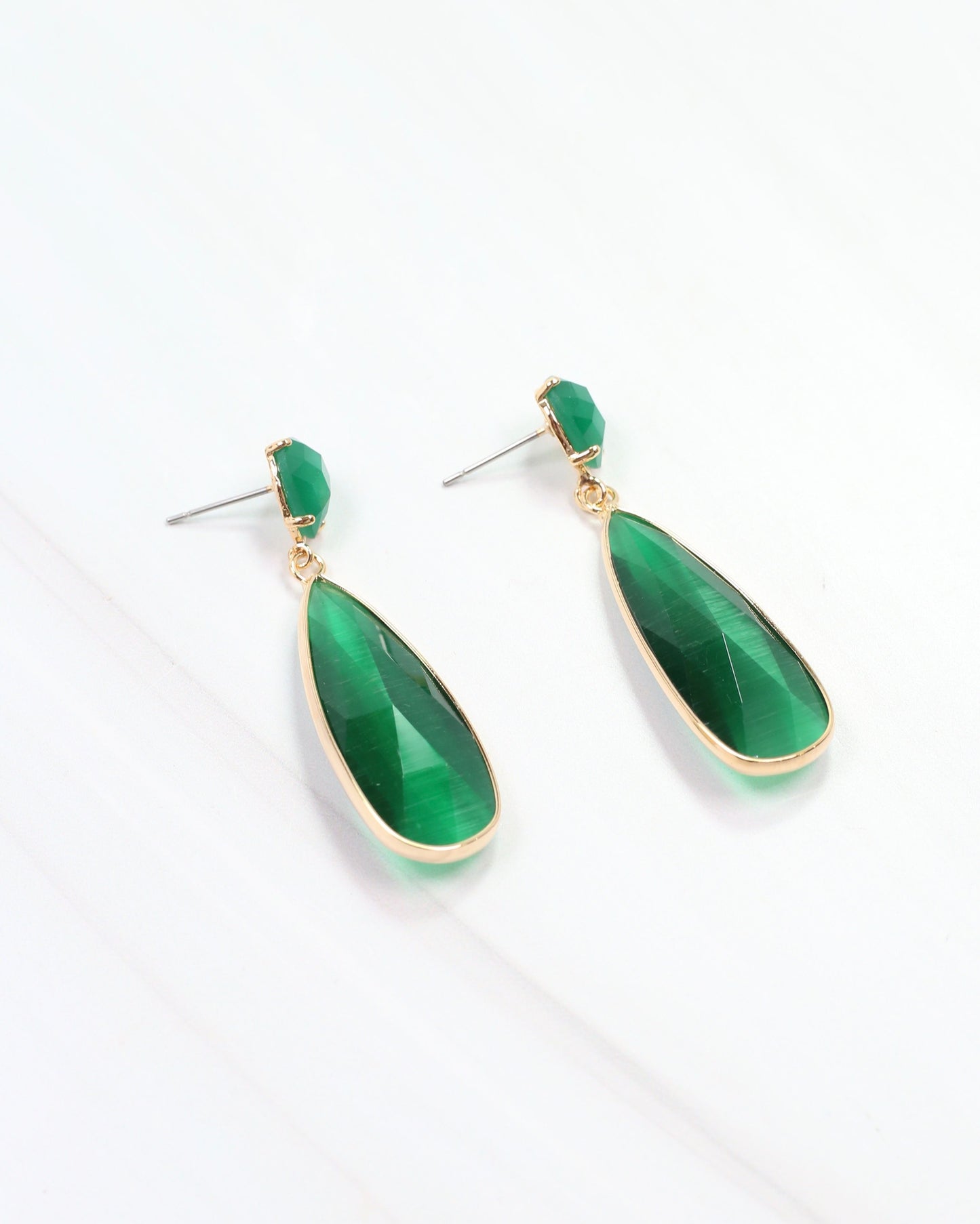 Jonsey Dangle Post Earring Green