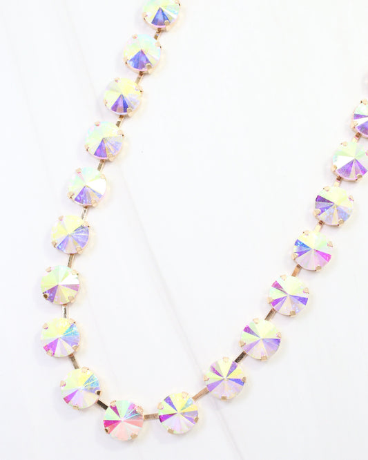 Roxanne Rhinestone Necklace Clear AB
