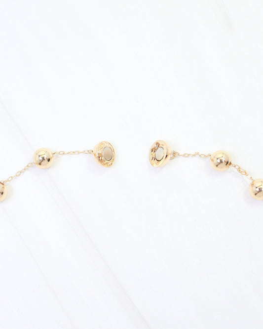 McKayla Beaded Necklace WR Gold