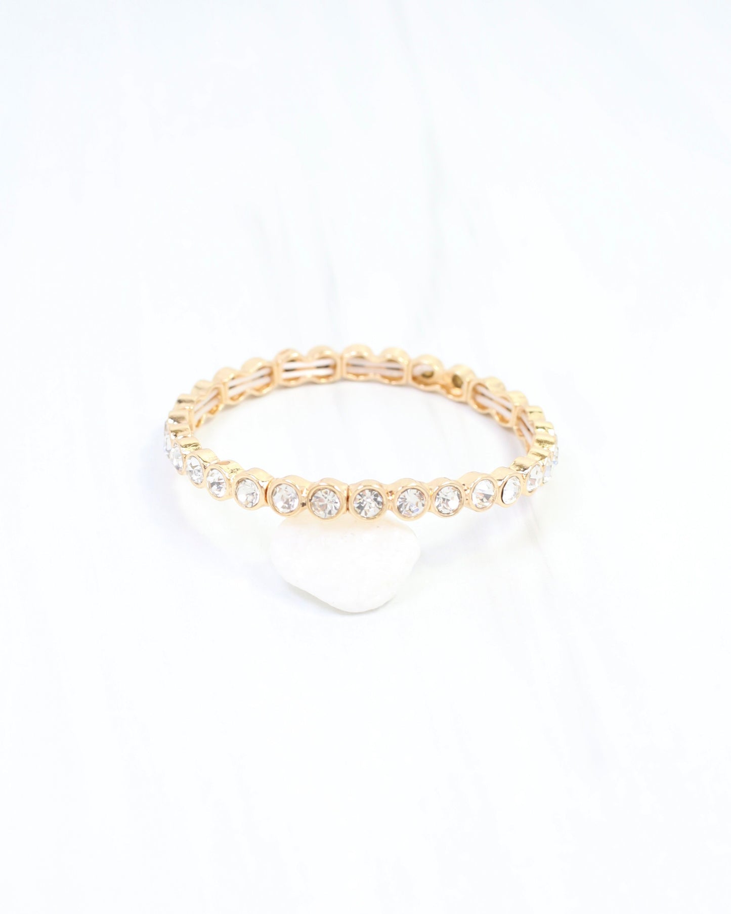 Castile Crystal Stretch Bracelet Clear