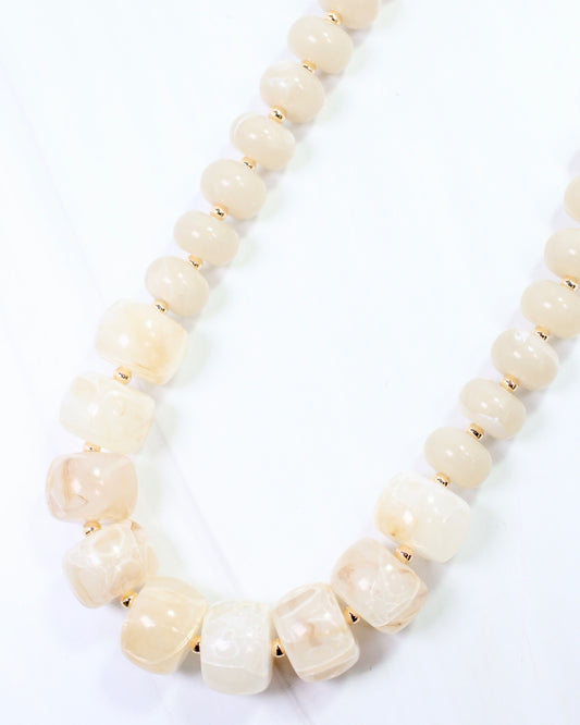 Milford Chunky Bead Necklace Natural