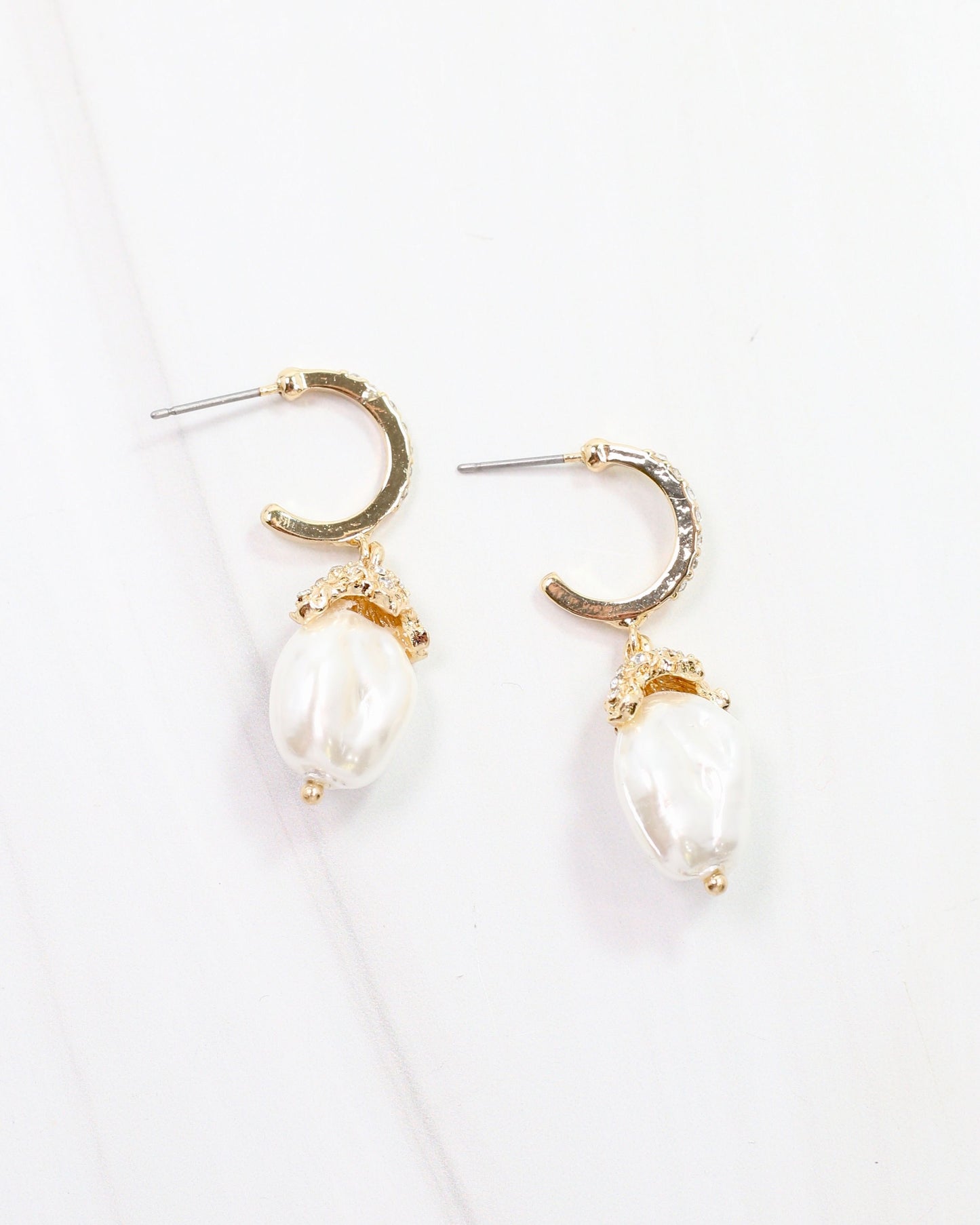 Priscilla Pearl Earring Gold