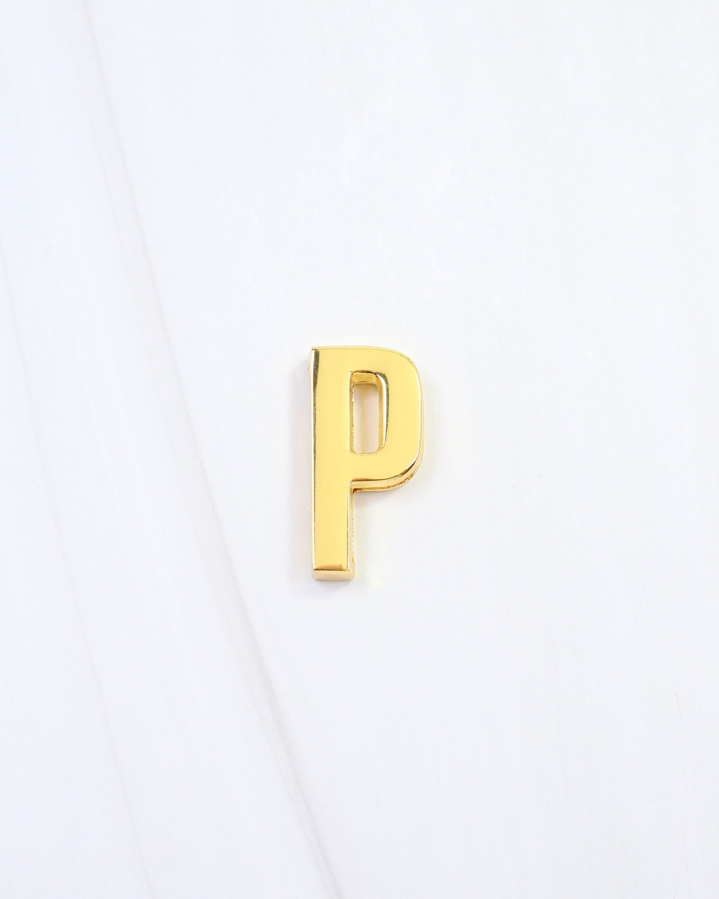 Arlett Initial scarf Slide P Gold