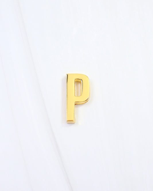 Arlett Initial scarf Slide P Gold