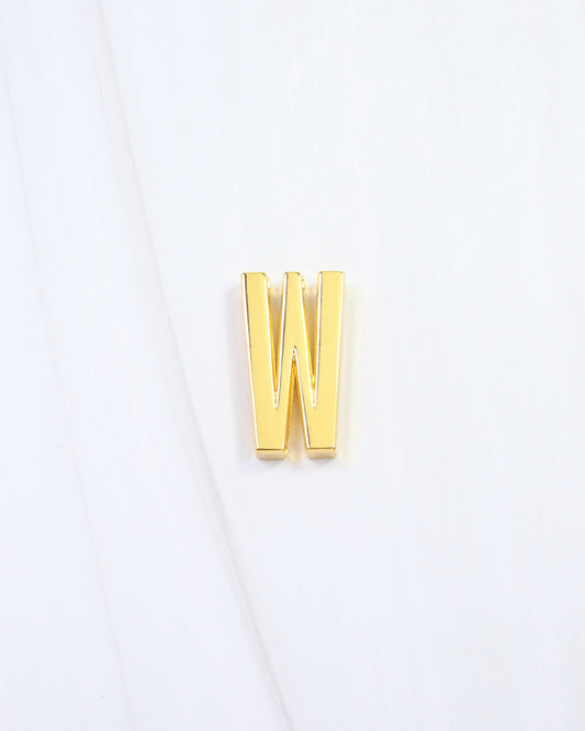 Arlett Initial Scarf Slide W Gold