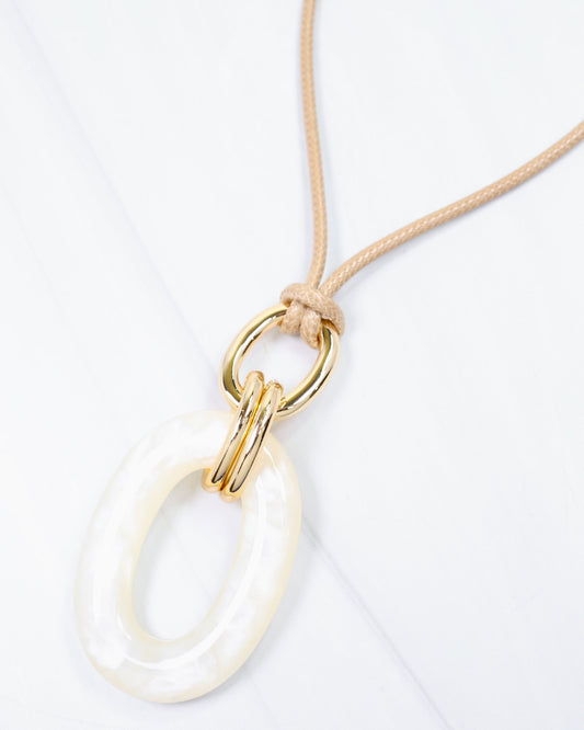 Laguna Beach Cord Necklace Natural
