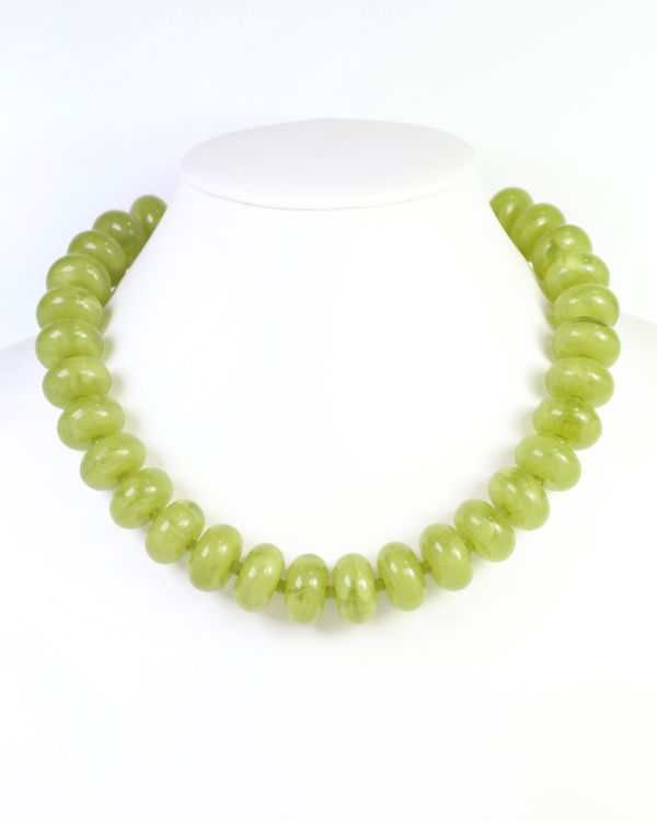 Davis Beaded Necklace Green