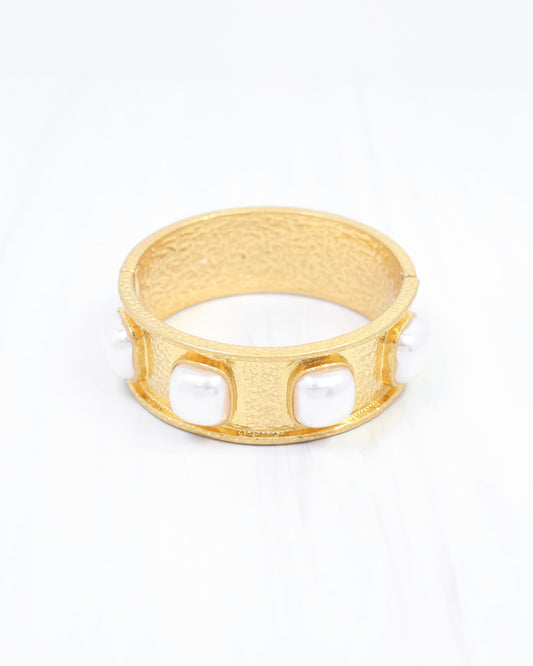 Brikhall Pearl Stretch Bangle Bracelet WRVG