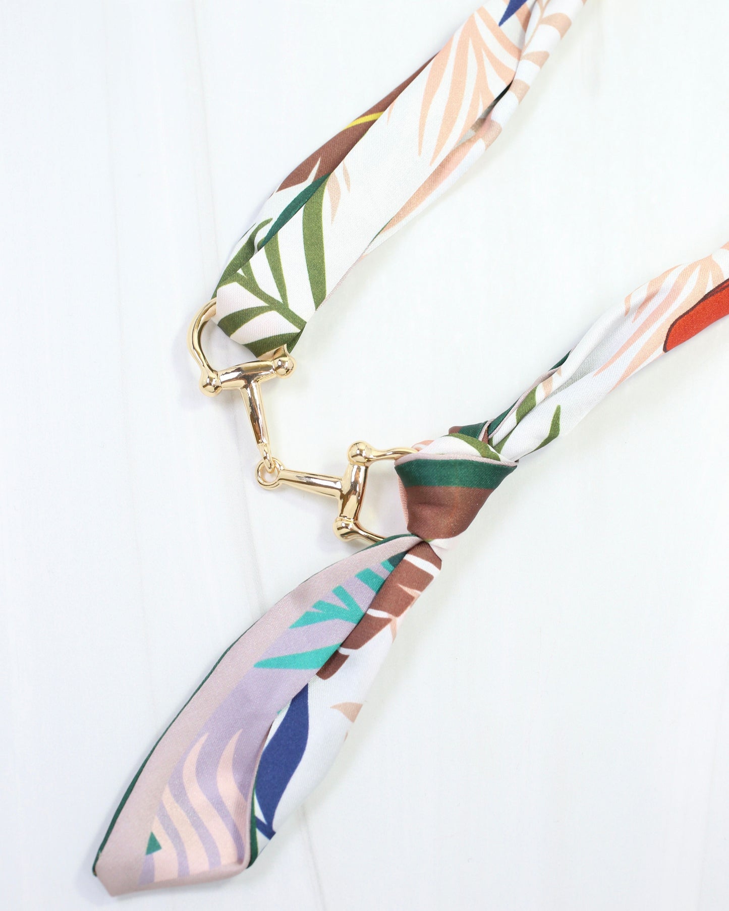 Lana Horsebit Scarf Necklace Multi