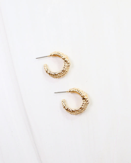 Shawnee Knot Hoop Earring Gold
