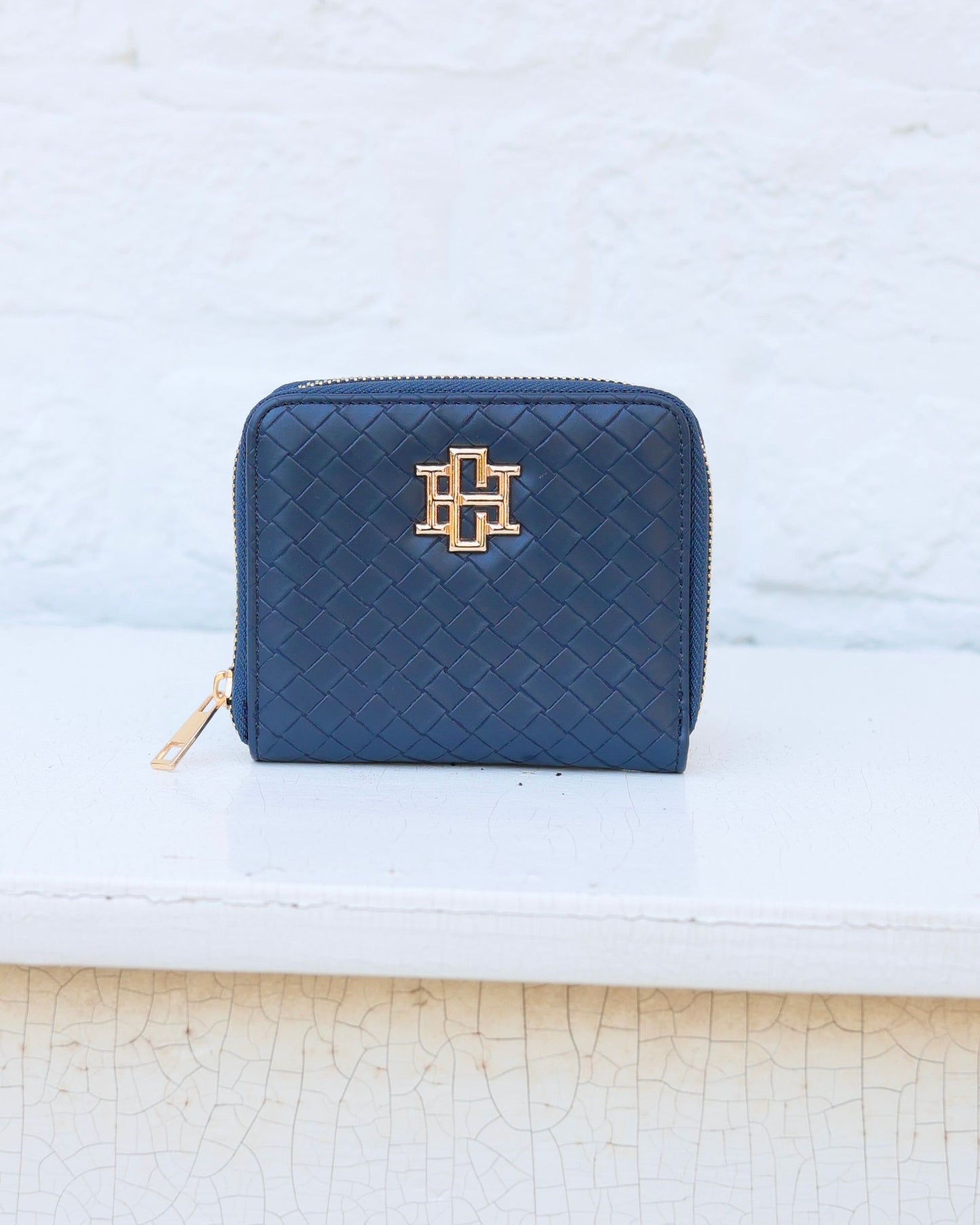 Blakely Wallet Woven Navy