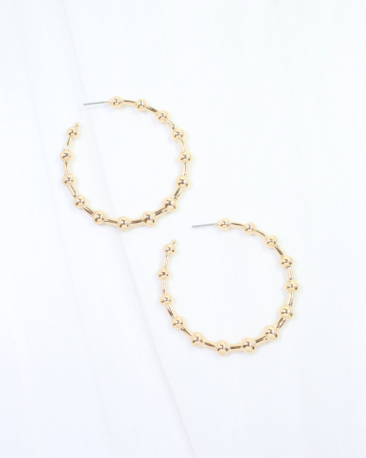 Layne Ball Hoop Earring Gold