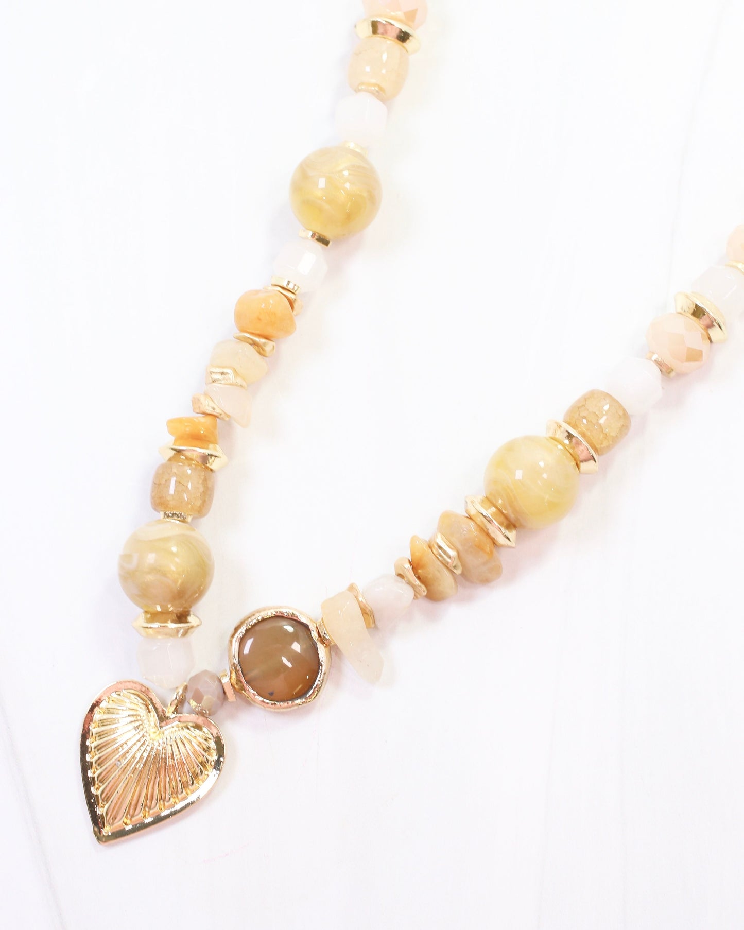 Sarasota Stone Charm Necklace Topaz