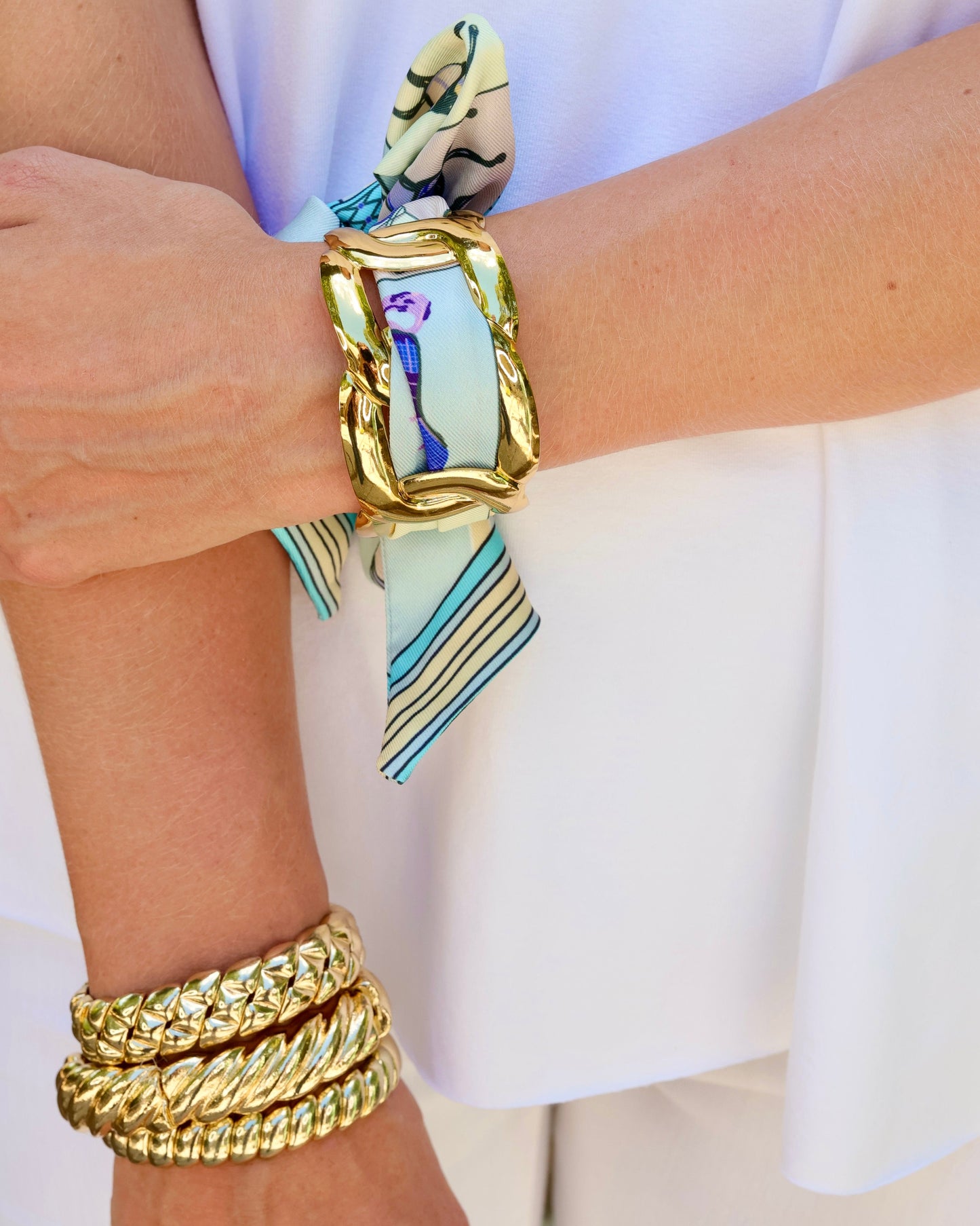 Sedgefield Scarf Bracelet Blue