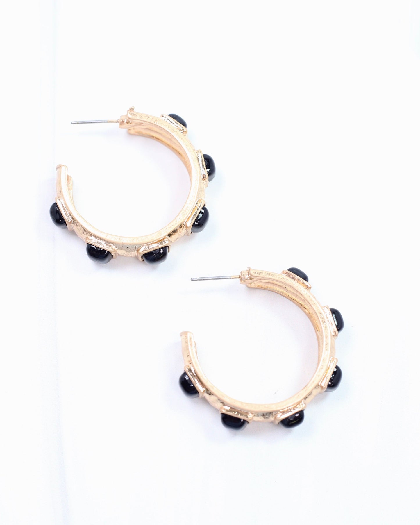 Elani Hoop Earring Black