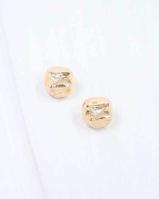 Bellefontaine Flower Bud Post Earring Gold