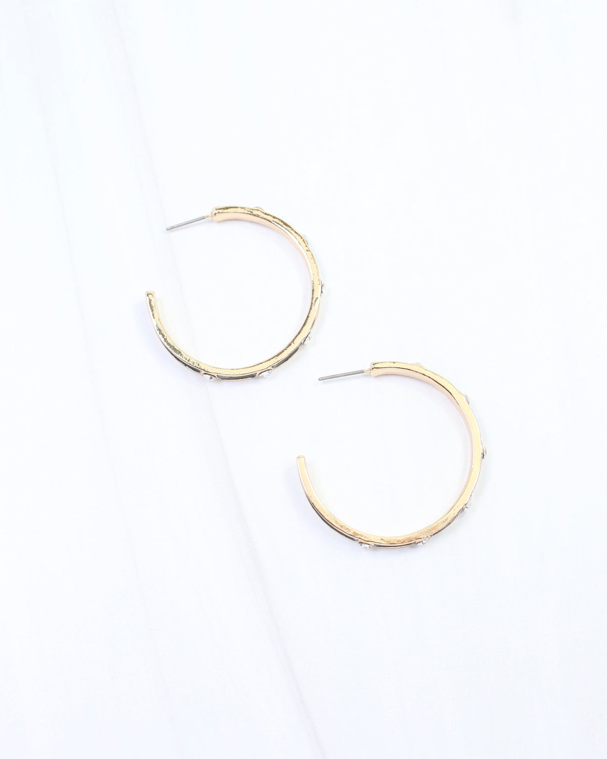 Bramwell Enamel Hoop Earring Black