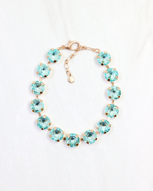 Andi Rhinestone Bracelet Aqua
