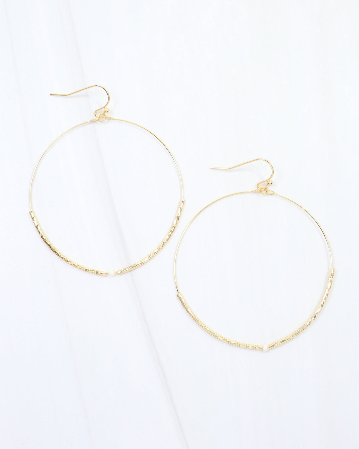 Mariel Circle Hoop Earring WR Gold