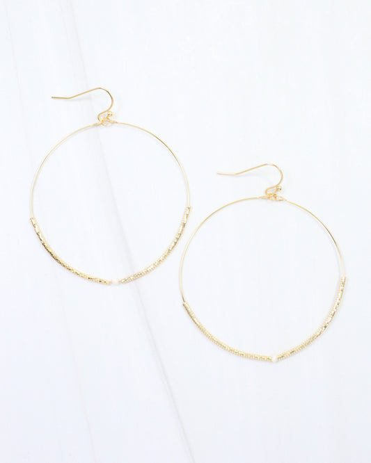 Mariel Circle Hoop Earring WR Gold