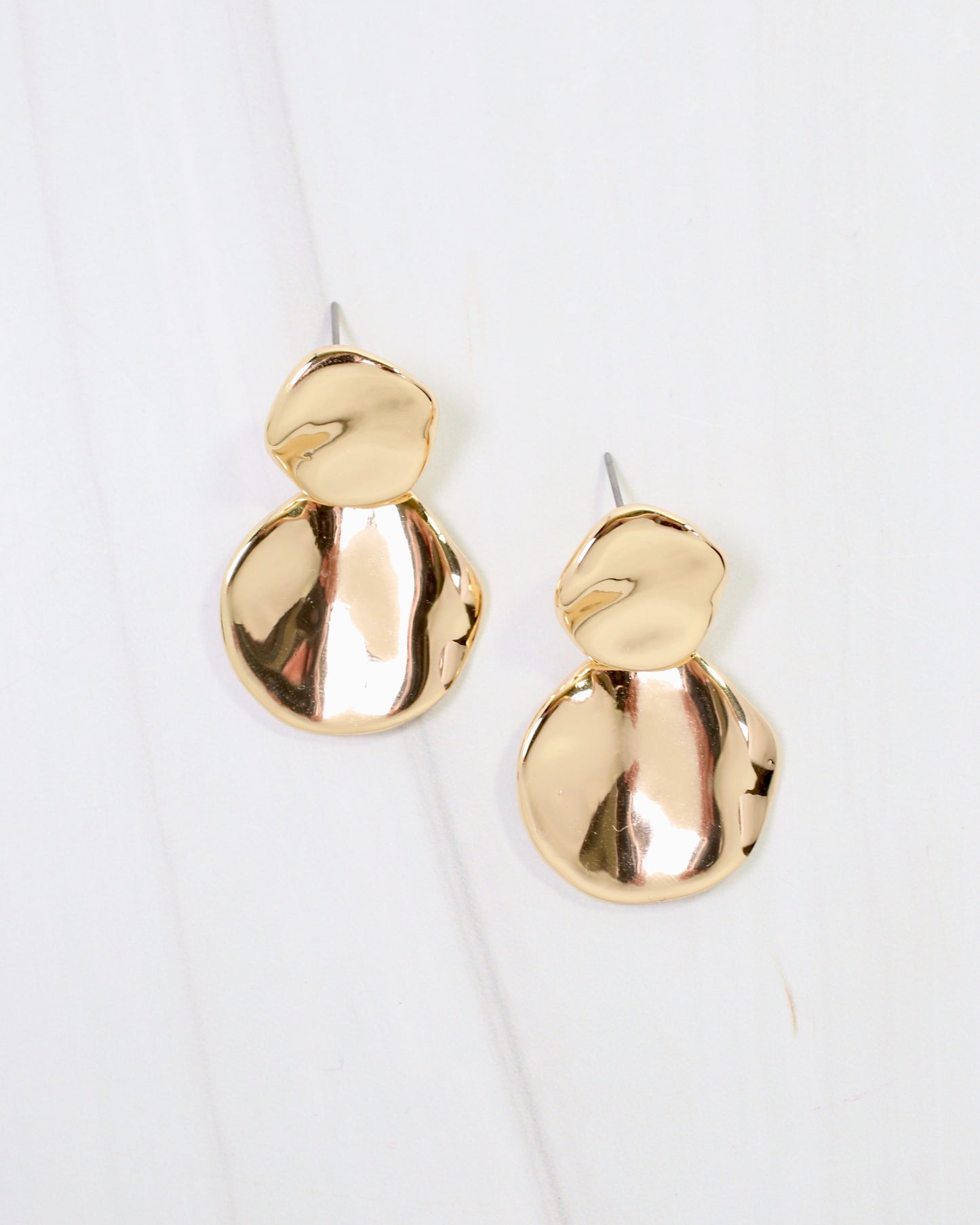 Aimee Wave Drop Earring Gold