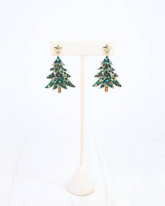 Fraser Fir Dangle Earring Green