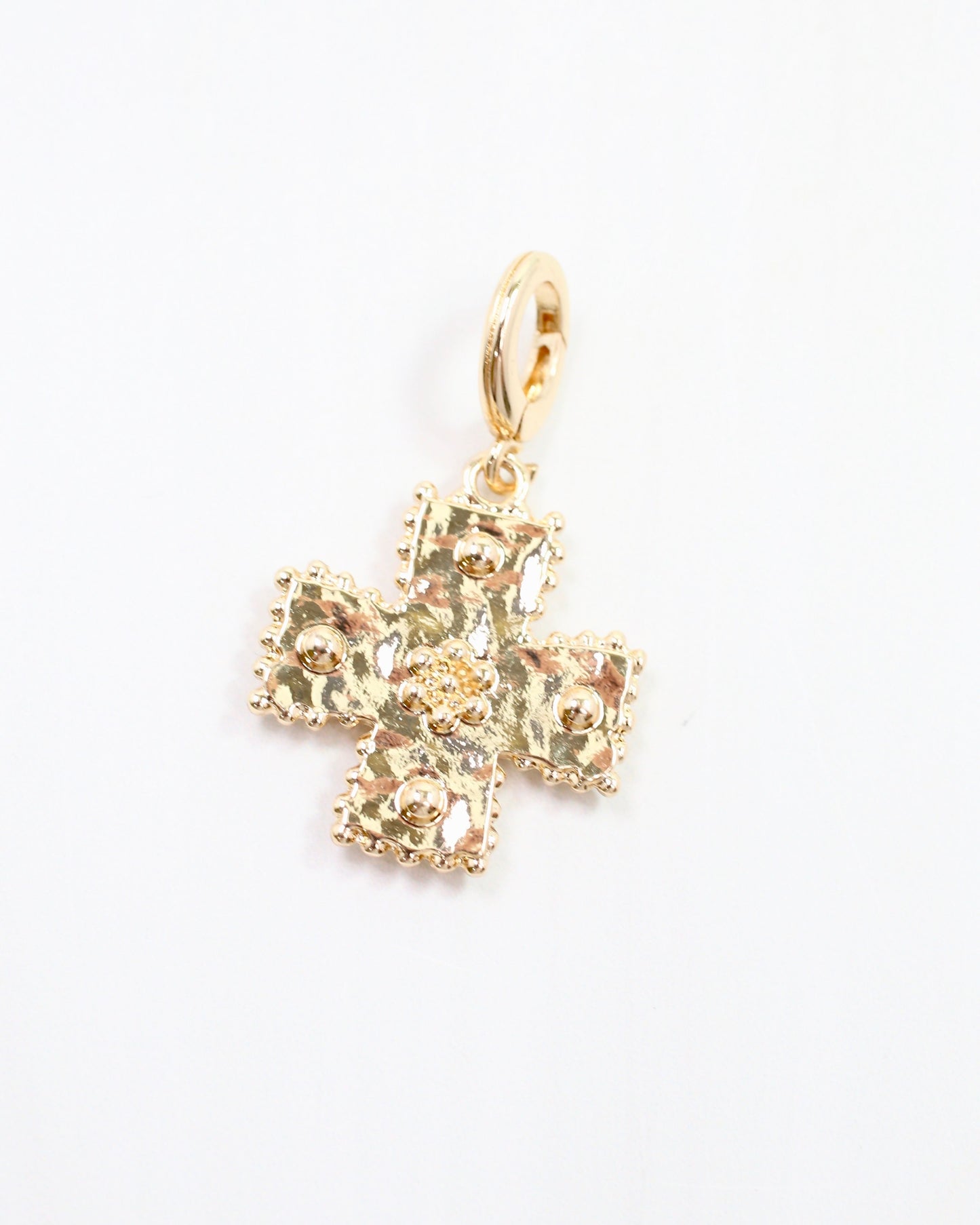 Carol Mini Cross Charm Gold