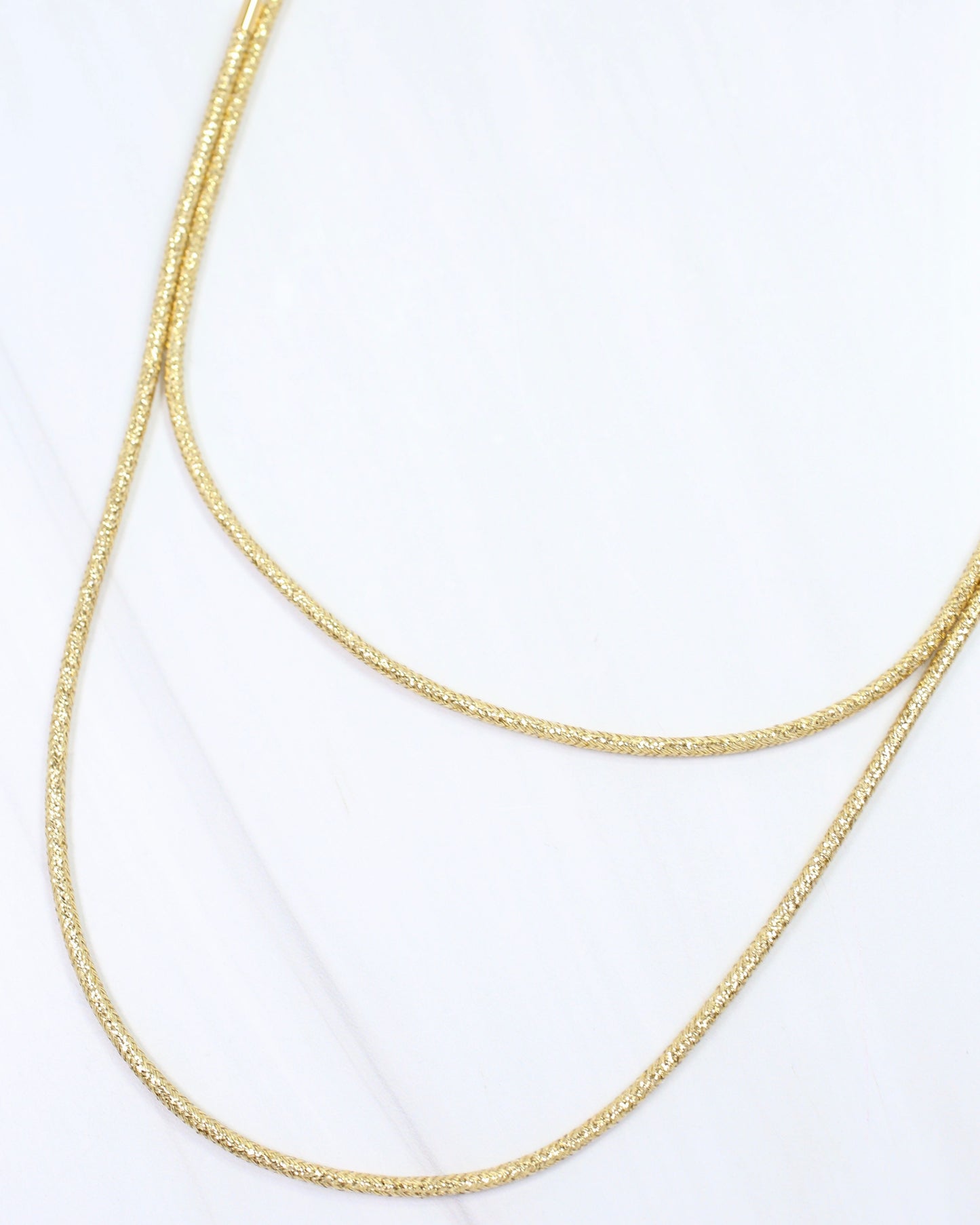 Dakota Magnetic Cord Necklace Gold