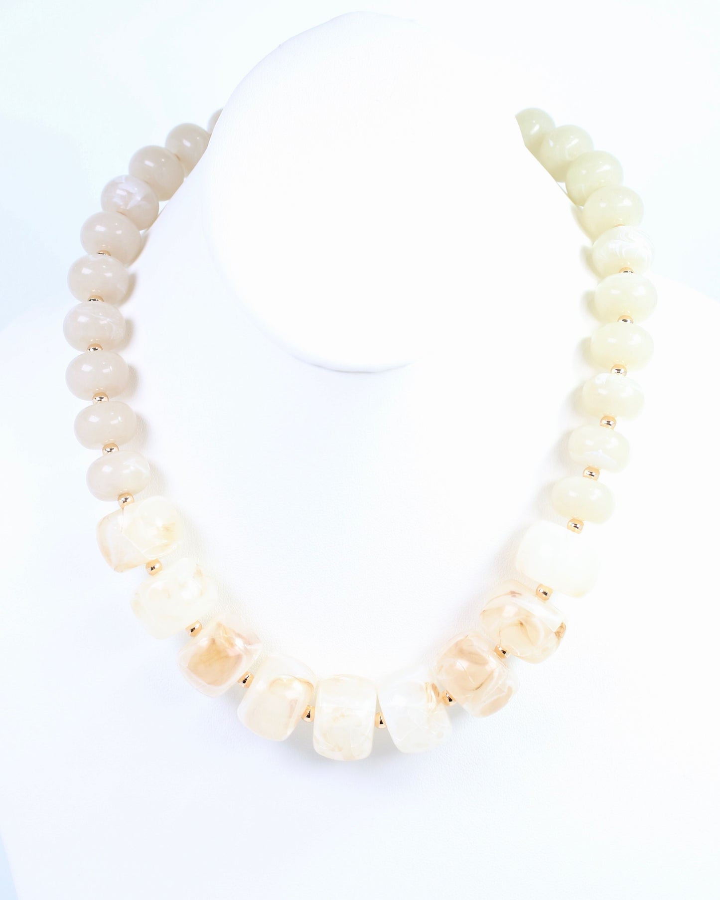 Milford Chunky Bead Necklace Natural