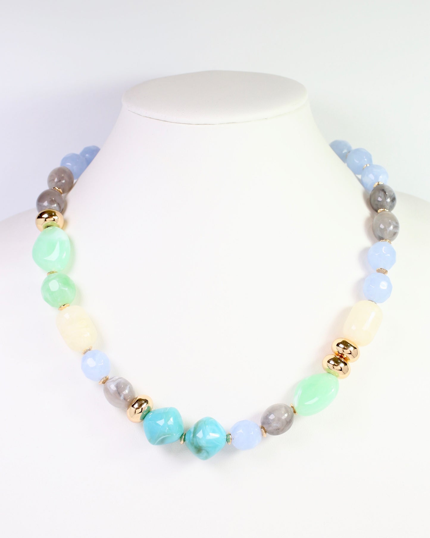 Ambridge Stone Beaded Necklace Blue Multi