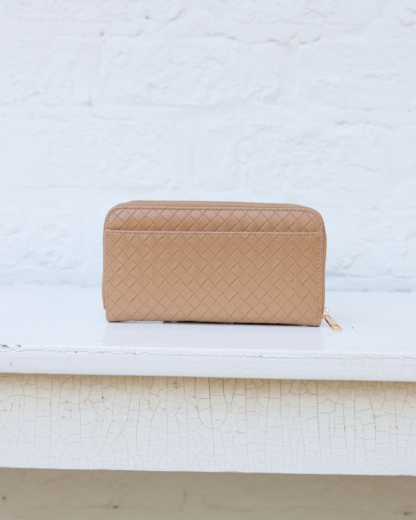 Penelope Wallet Woven Tan