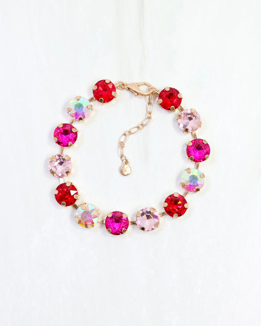 Andi Rhinestone Bracelet Pink Multi