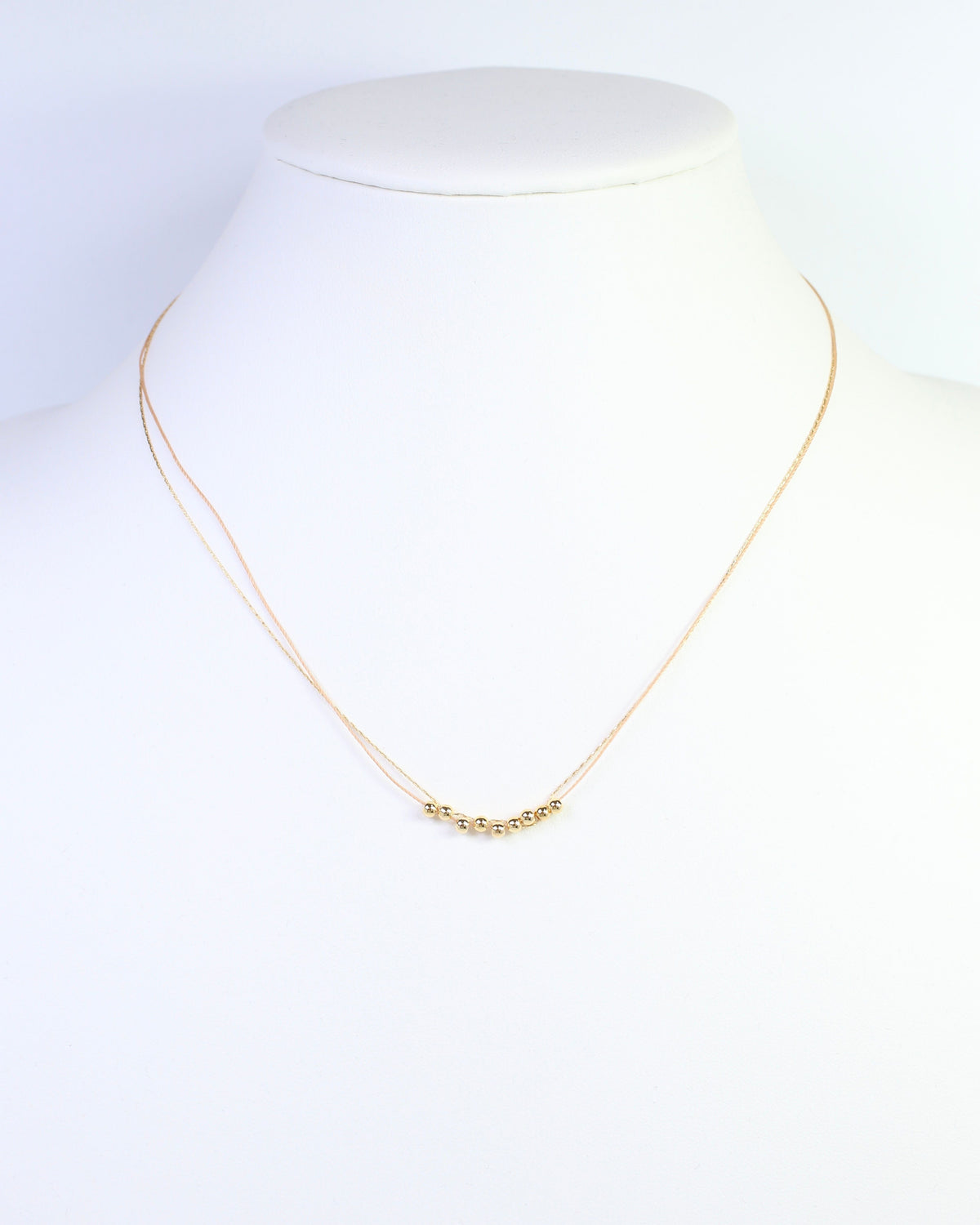 Odette Mini Cord Necklace Tan