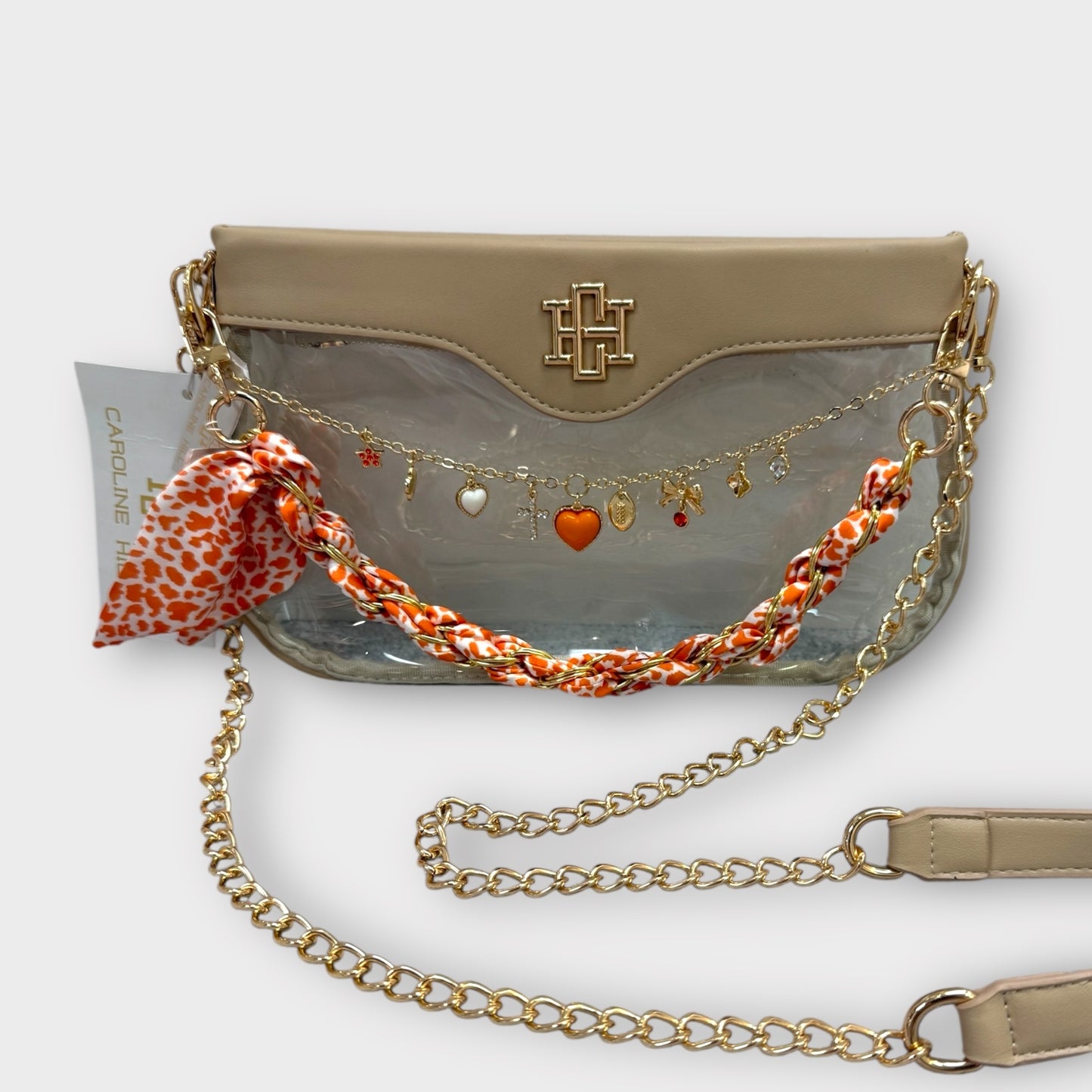 Orange Leopard Clear Bag Bundle