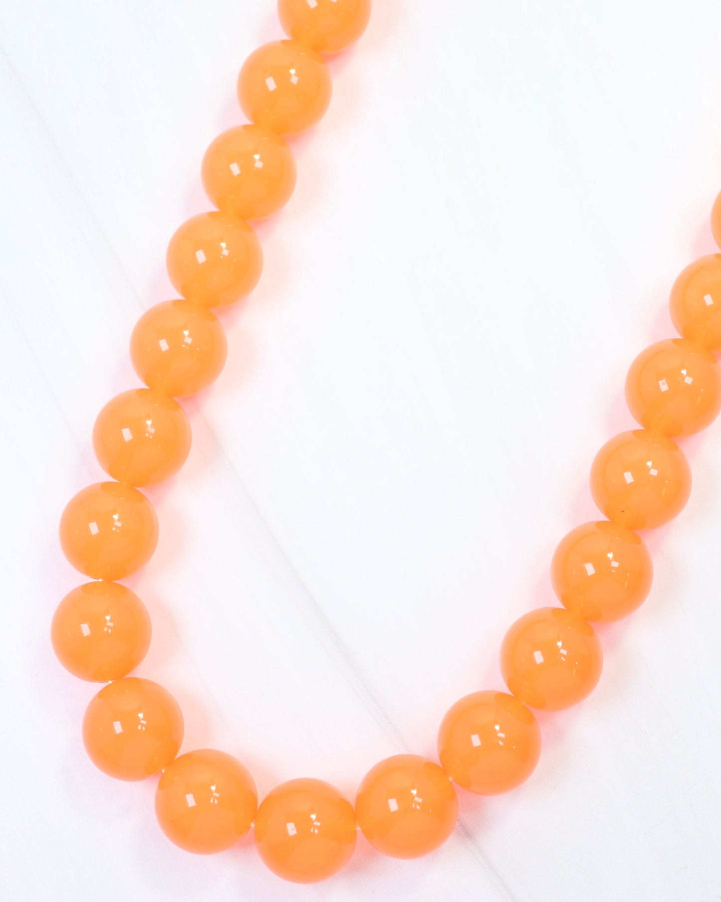 Chelsea Beaded Necklace Orange