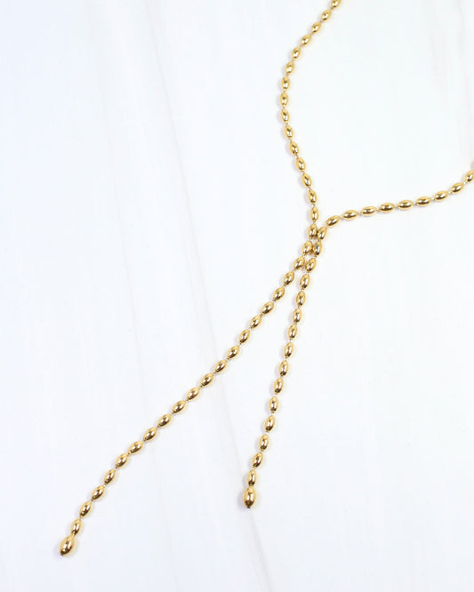 Dalary Chain Lariat Chain Necklace WP Gold