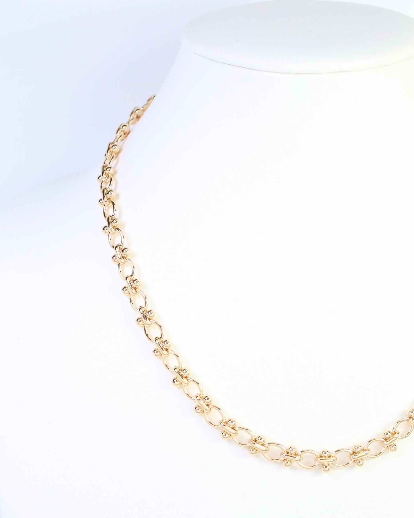 Kali Mini Ball Link Necklace Gold