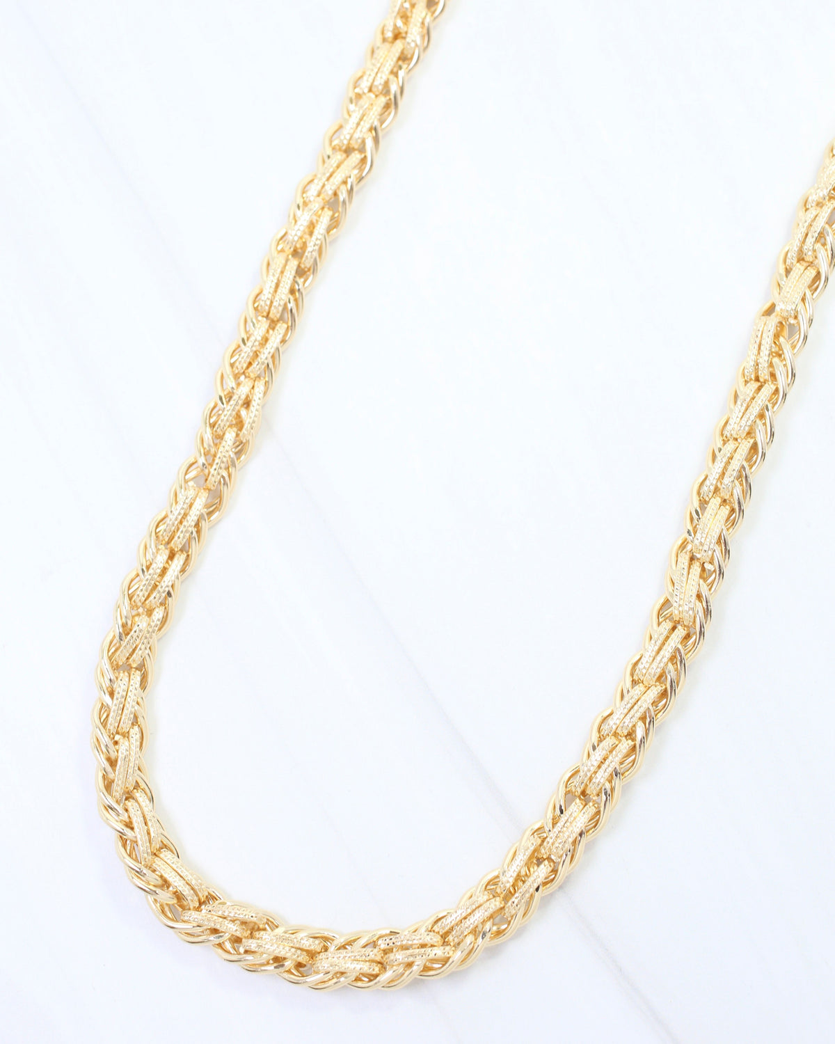 Lidia Rope Chain Necklace Gold