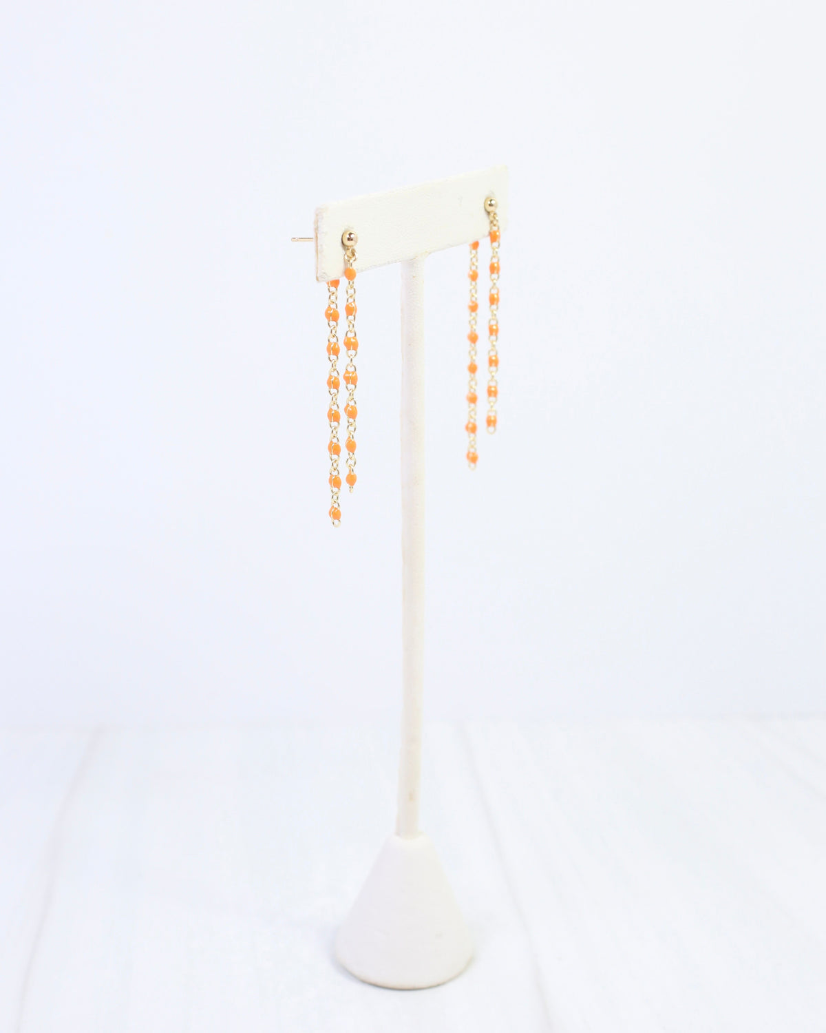 LuLu Chain Drop Earring Orange