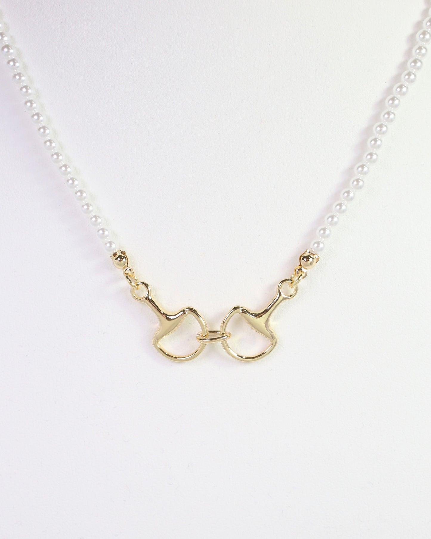 Secretariat Horsebit Necklace Pearl