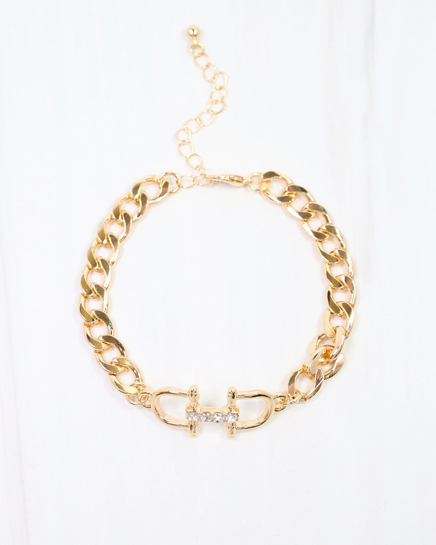 Olivia Double Horsebit Bracelet Gold