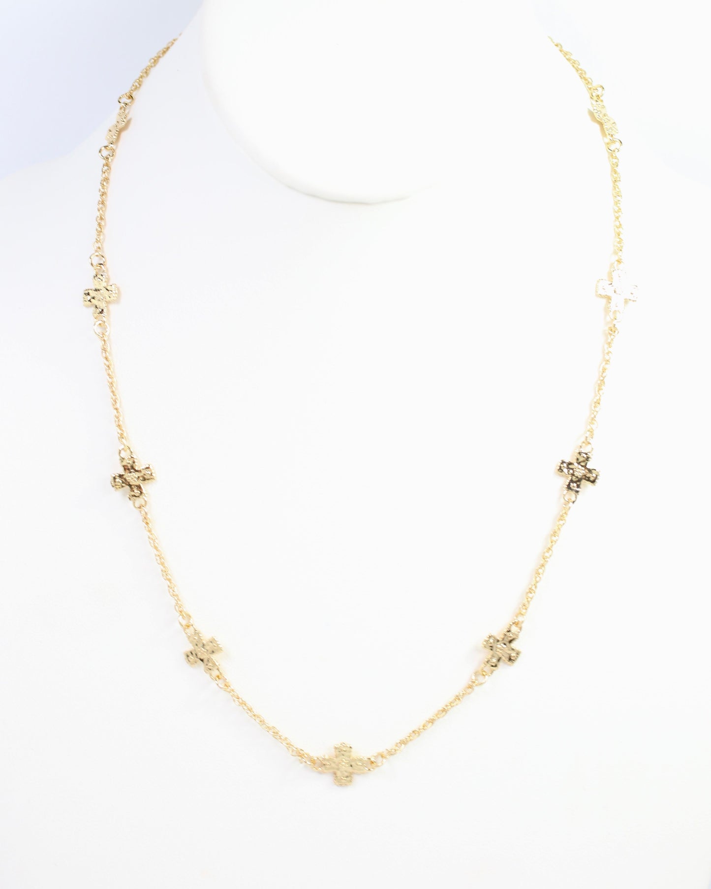 Caldwell Cross Necklace Gold