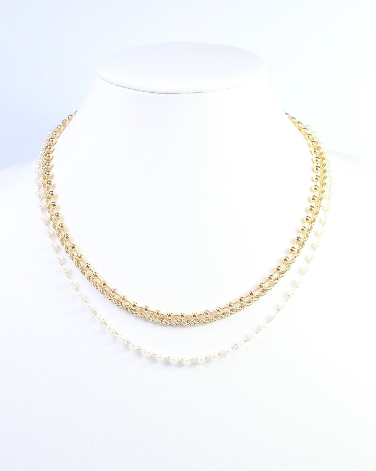 Bianca Multi Chain Necklace Gold