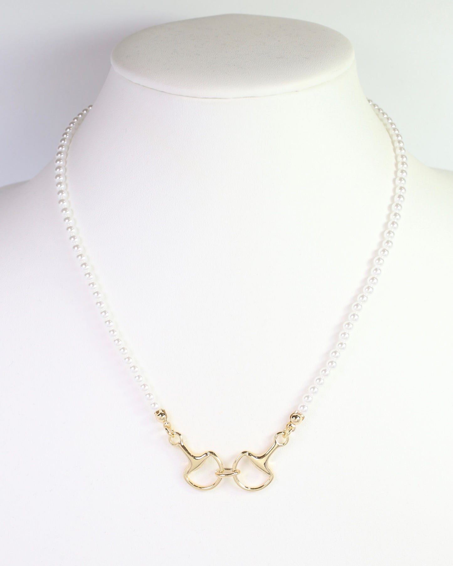 Secretariat Horsebit Necklace Pearl