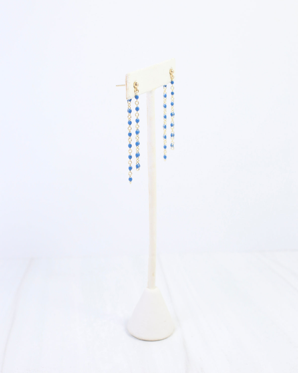 LuLu Chain Drop Earring Navy