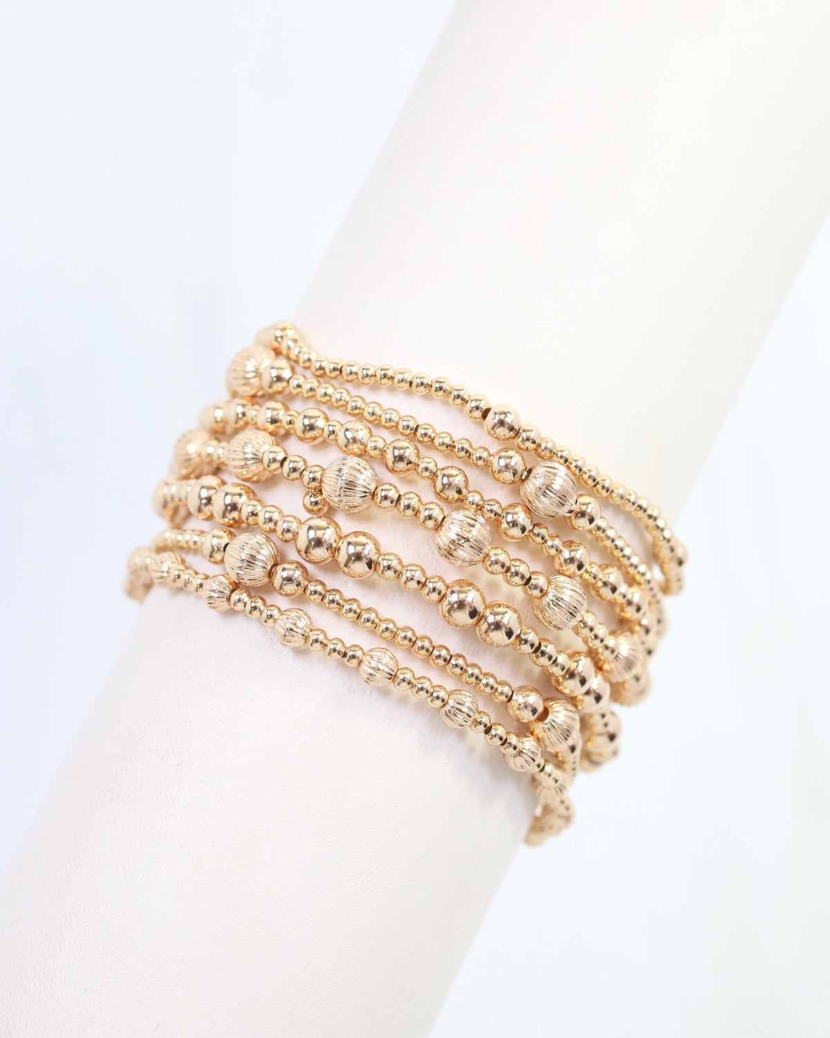 Regina Beaded Bracelet Set Gold