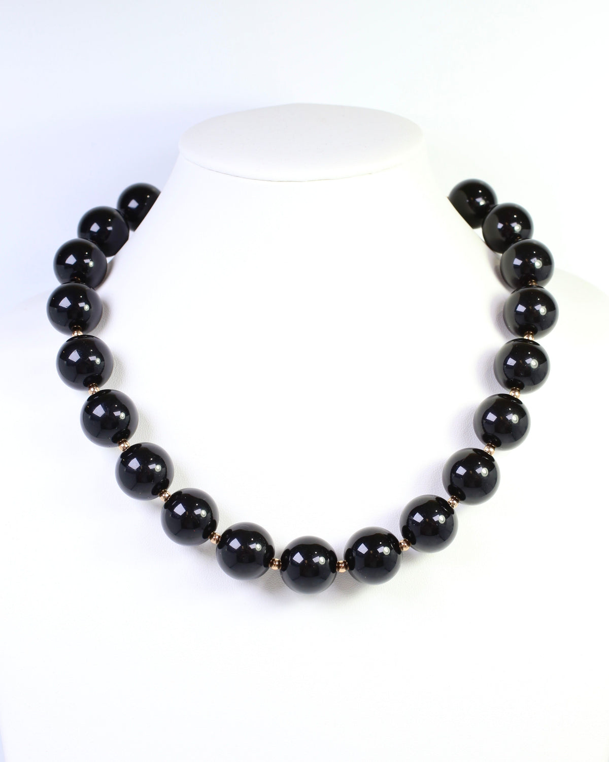 Megan Beaded Necklace Black